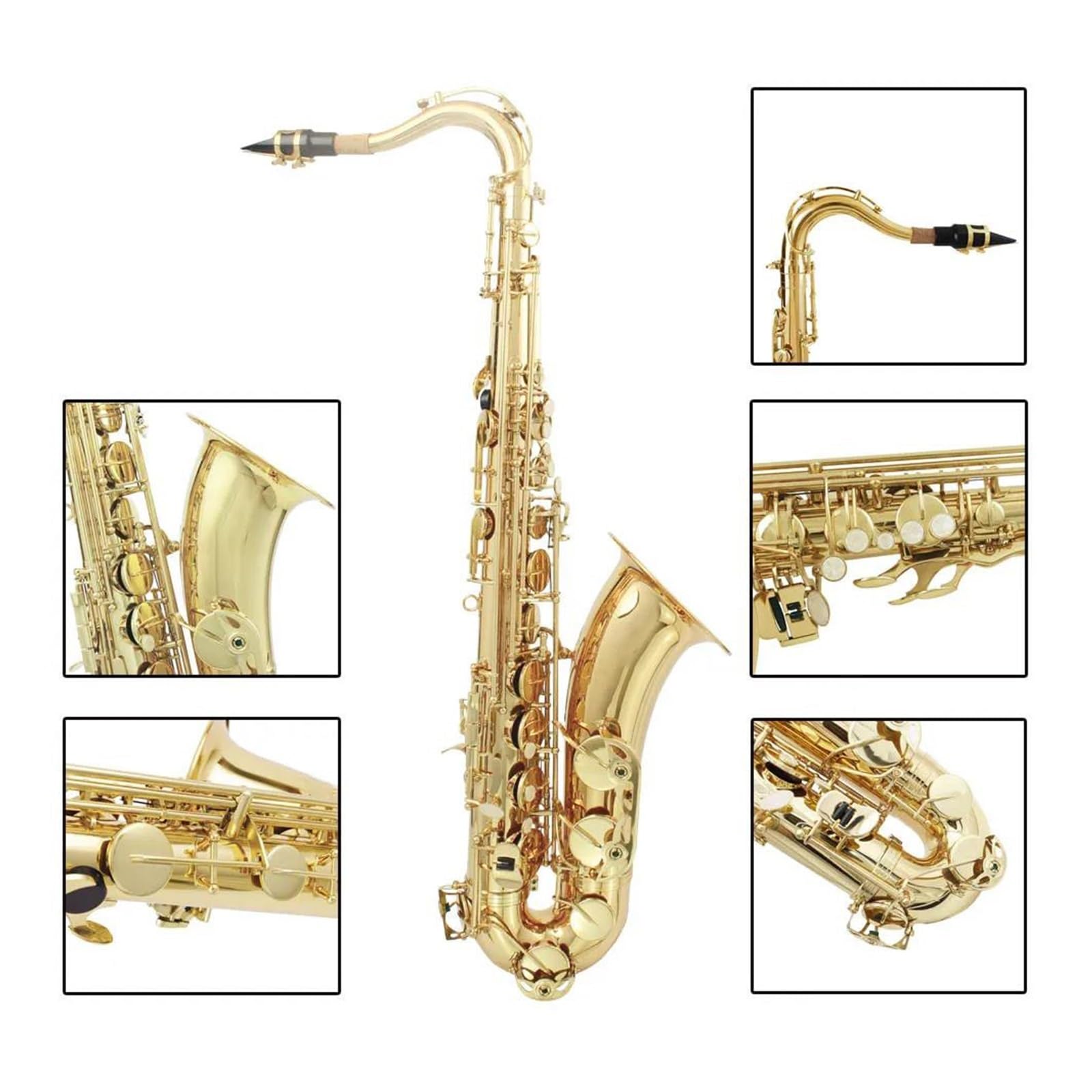 Saksofon Dla Dorosłych Saksofon Tenorowy Instrument Dęty Blaszany Profesjonalny Instrument Dęty Drewniany Dla Początkujących Z Akcesoriami