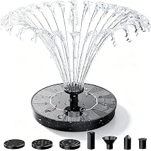 AISITIN Solar Fountain Pump with 6 Nozzles, 2026 Solar Bird Bath Fountains, Upgraded Floating Solar Water Fountain for Garden, Pond, Pool & Outdoor