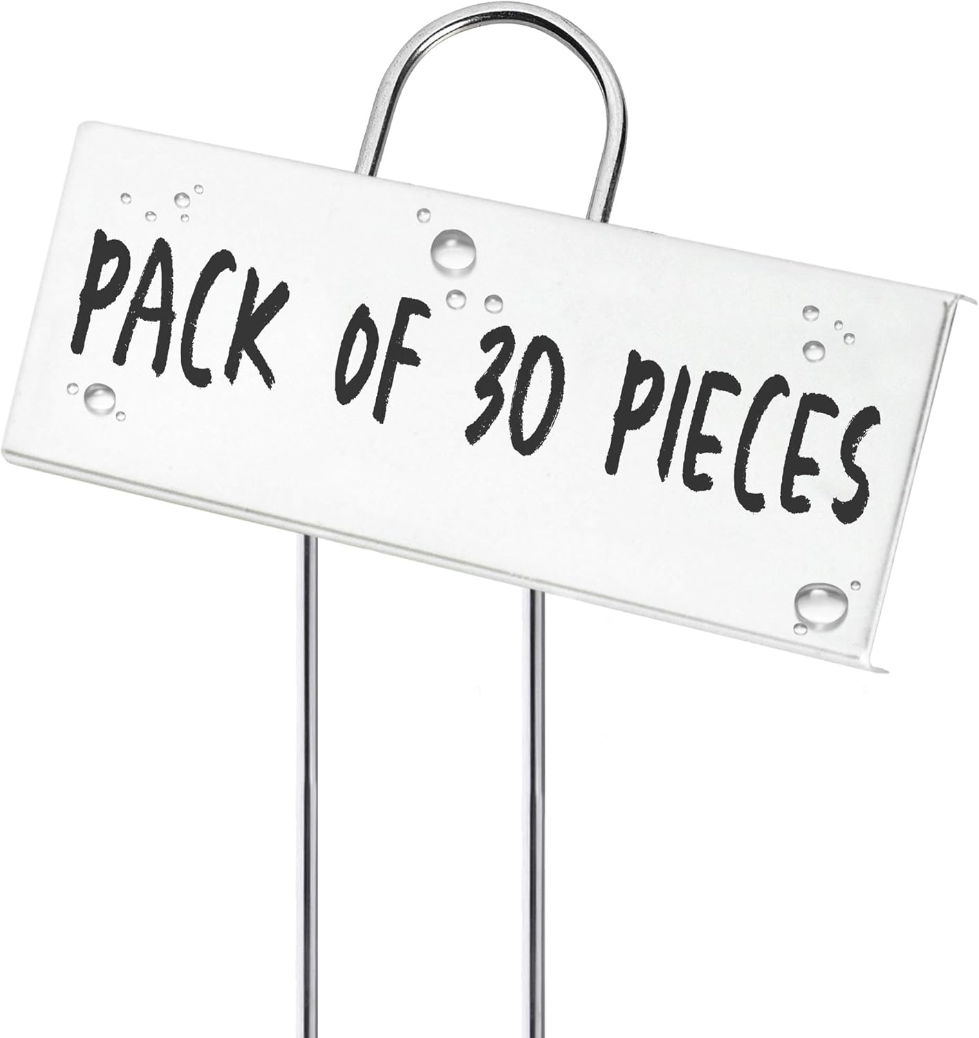 Outland Living 30-Pack 11" Reusable Outdoor Plant Label - with Weatherproof Powder Coated Carbon Steel Plate Perfect for Herbs, Flowers, Vegetable Garden