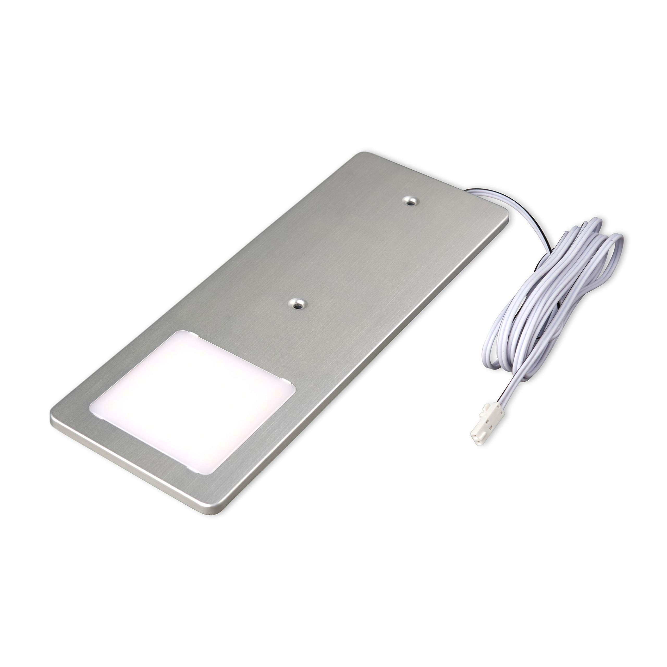 kalb | Faretto LED da incasso da 5 W – Lampada da cucina molto piatta con funzione touch, faretto da incasso, a scelta: set da 2 pezzi, bianco caldo