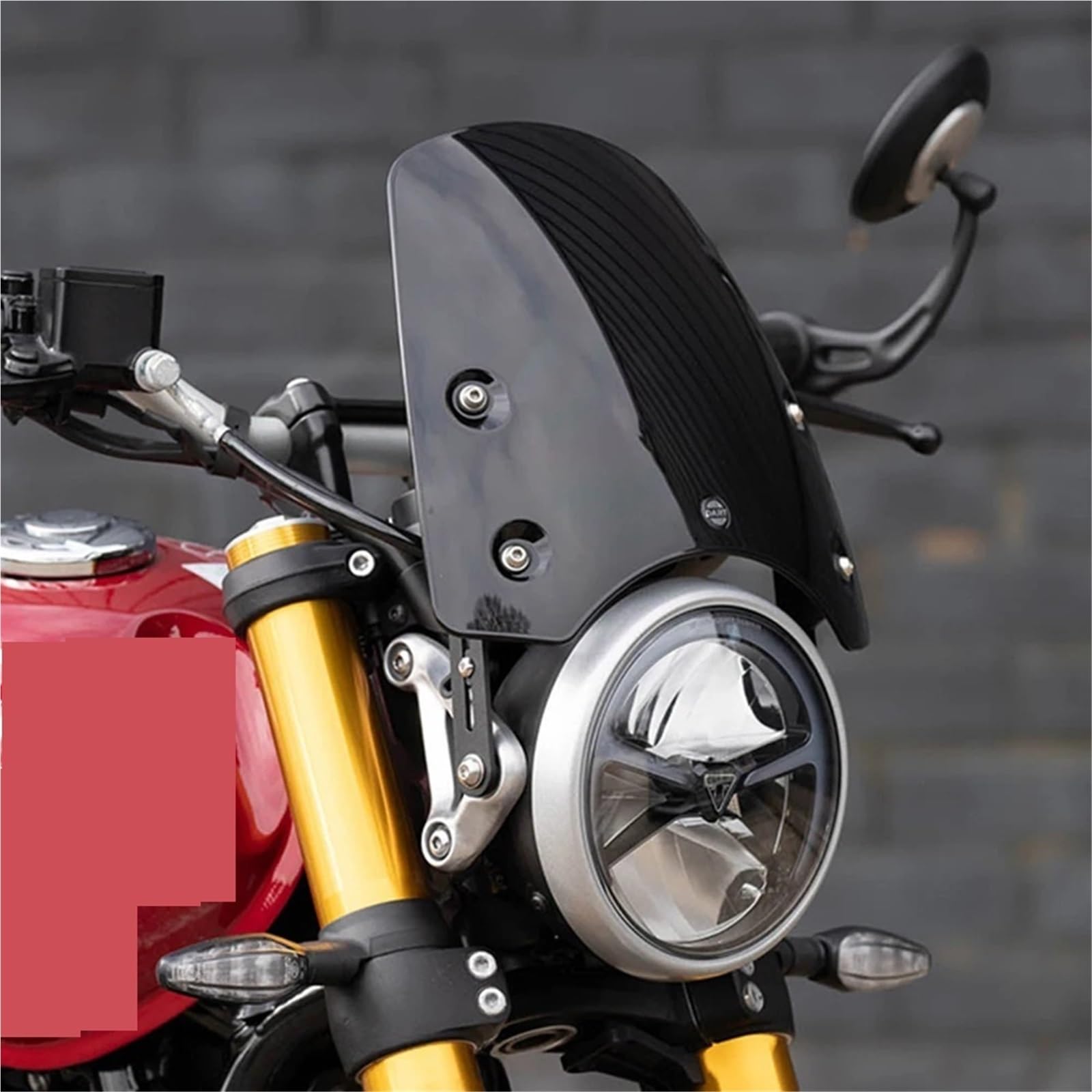 Przednia szyba motocyklowa Pasuje do Scrambler 400X szyba przednia motocykl szyba przednia deflektory wiatr osłona przeciwsłoneczna reflektor Fairing(B)
