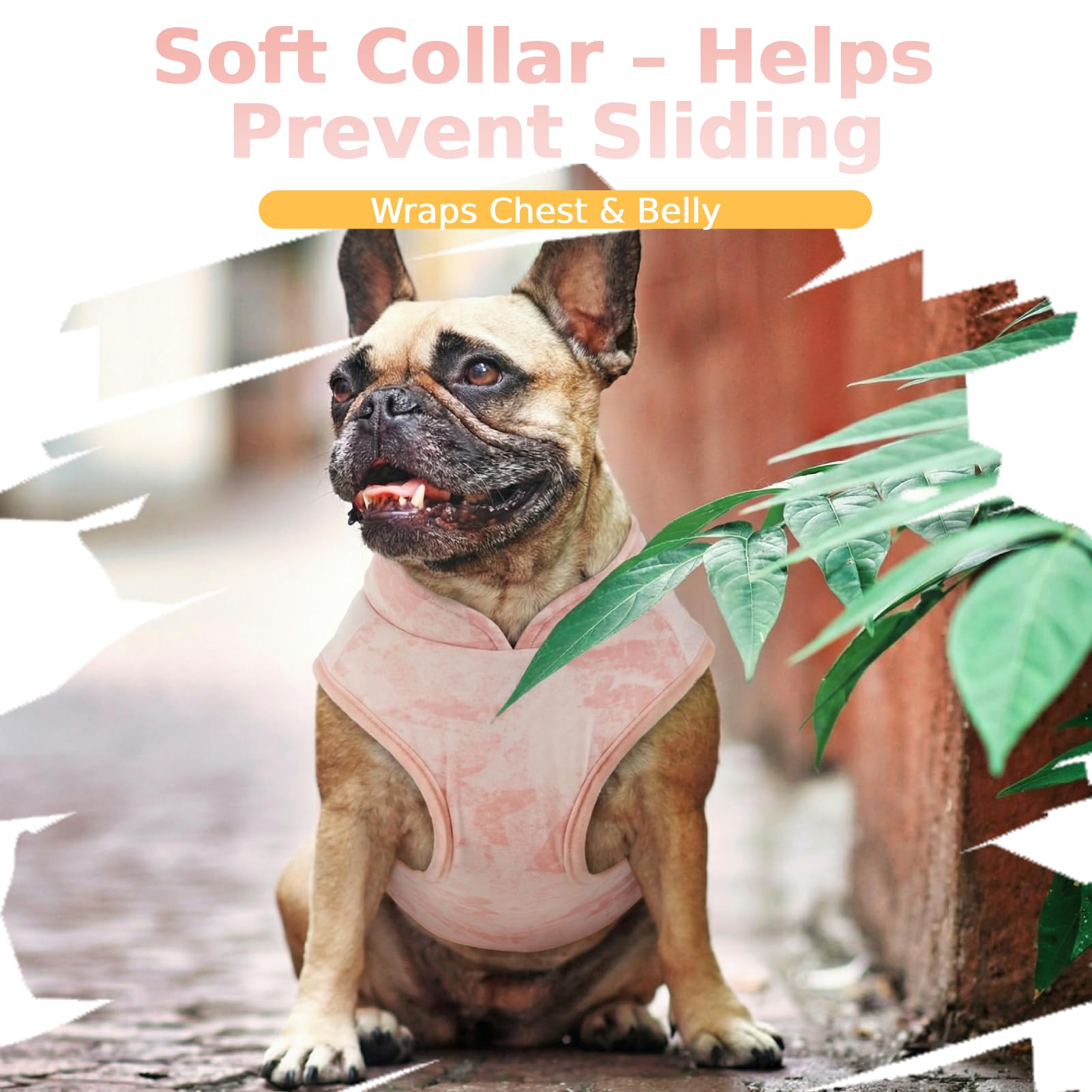 Cappotto Rinfrescante Cane Estivo | Gilet Traspirante con Anello D Integrato | Regolabile | Leggero e Anti Scivolo | Ideale per Passeggiate e Viaggi (Rosa Brezza M)
