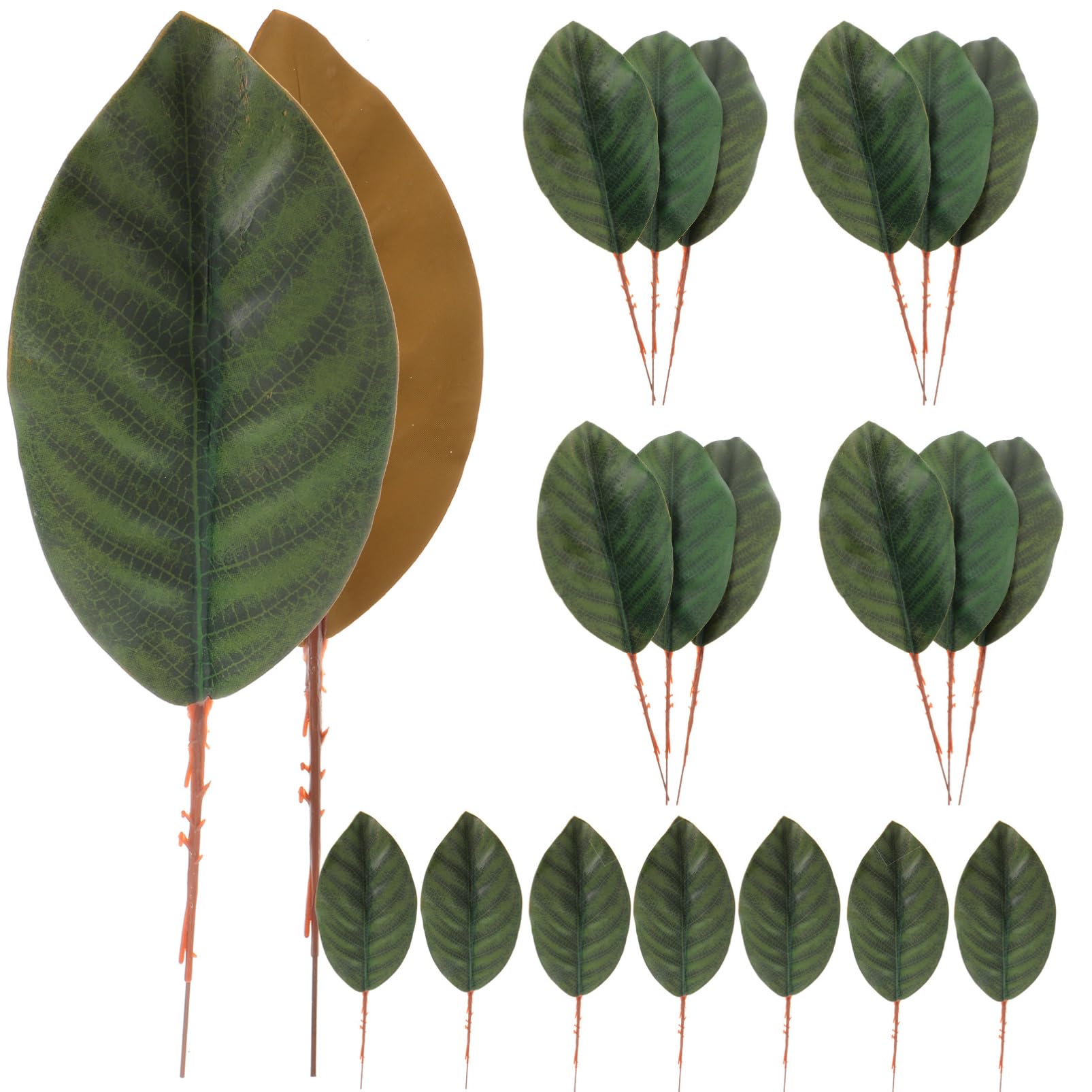 ABOOFAN 3 Set Di Foglie Di Magnolia Finte Realistiche Tessuto Artificiale Decorazioni Per La Casa Forniture Artigianali Allingrosso 30 Pezzi*3