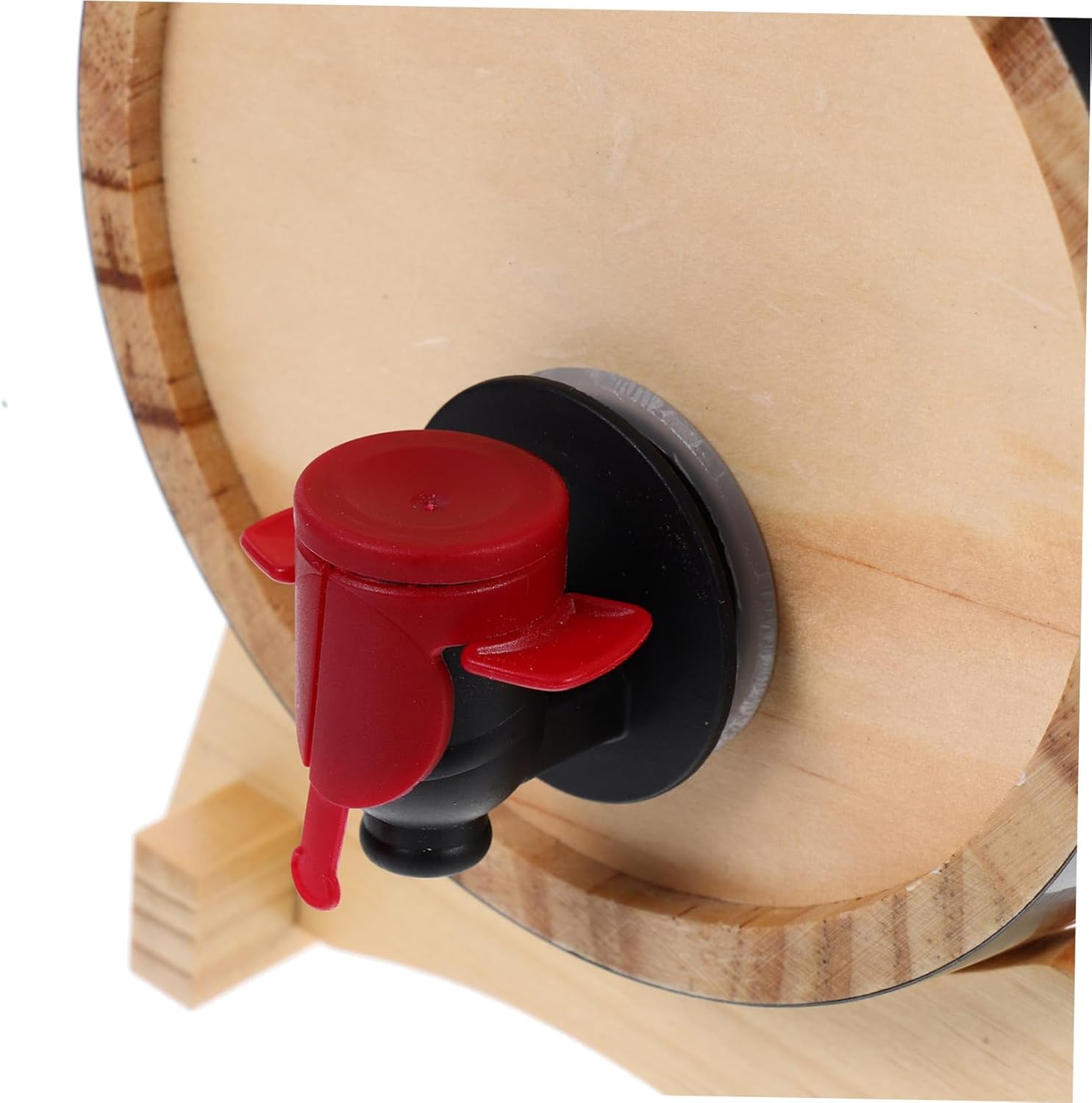 OUNONA Mini Oak Aging Spigot Wooden Whiskey Container for Bar and Restaurant Decor Unique Red Wine Dispenser Stand and Easy to Use