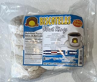 Biscotelas Wheat Rings, Traditional Nicaraguan Cookies, 7 oz, Product of Nicaragua