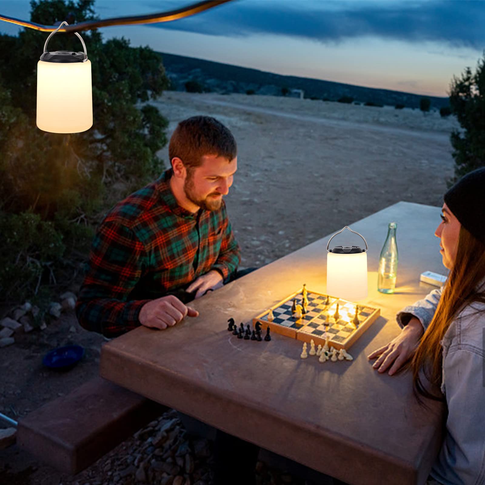 Lanterna LED ANSMANN Dimmerabile - 3 Modalità Luce, Batterie Incluse, Gancio Per Campeggio, Emergenza - Foto 8