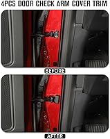 Vista 7 de Jimen Compatible con Ford F150/Ford Bronco Sport 2021-2023, 4 piezas de cubiertas protectoras de brazo de control de puerta de automóvil