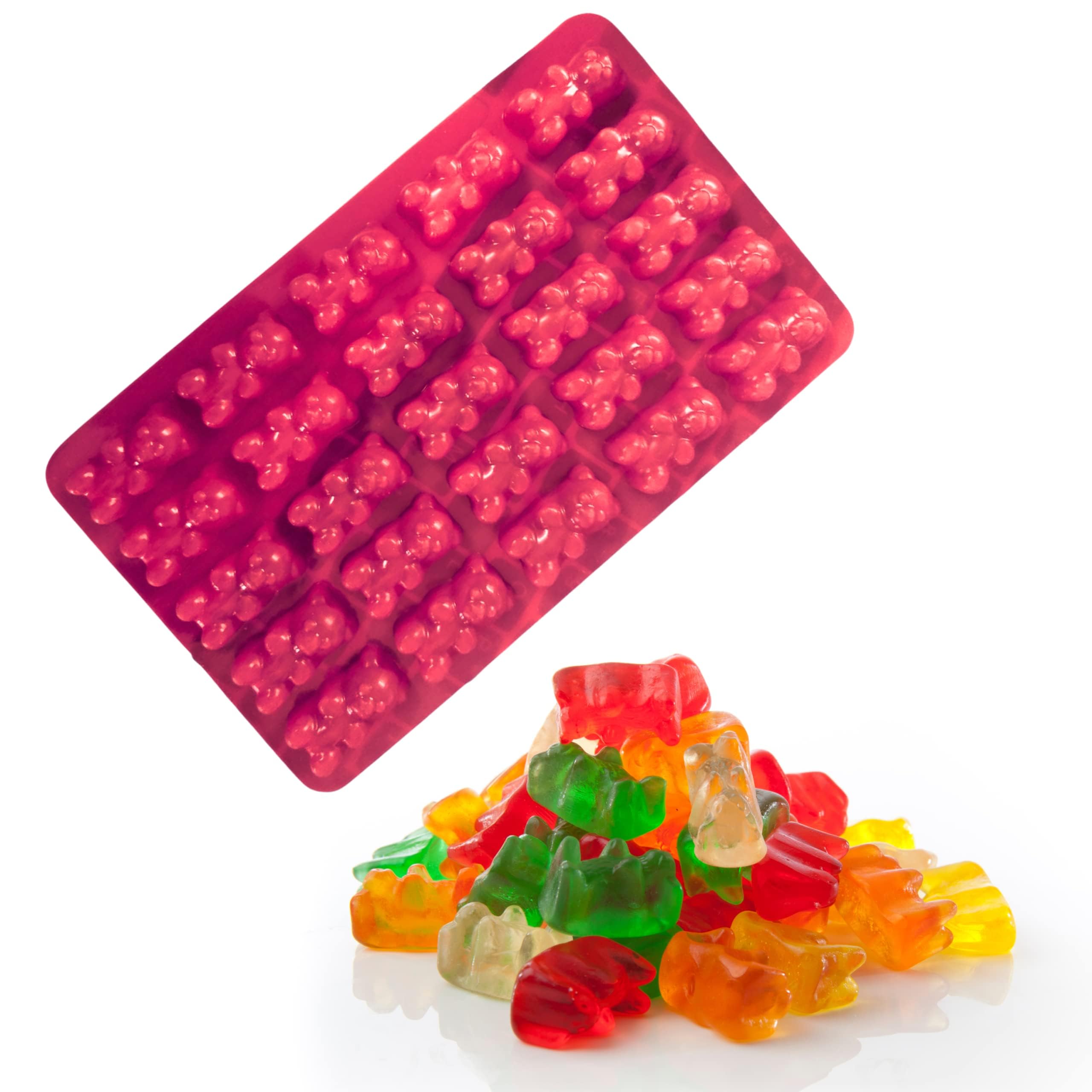 MoldBerry Chocolate Mould Baking Teddy Bears Jelly Mold Candy Cake Decoration Ice Tray Candle Making Homemade Flexible Reusable-image-2