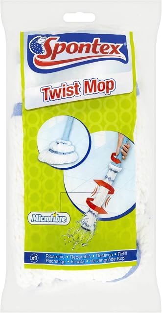 Spontex Twist Mop Microfibre Refill, Pack of 1