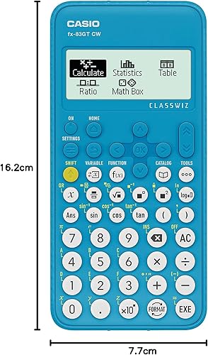 Miniatura 7 de Nueva calculadora científica Casio FX-83GTCW azul