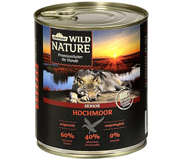 Foto 4 de 5 de Dehner Wild Nature Perros Forro Senior 6 x 800 g