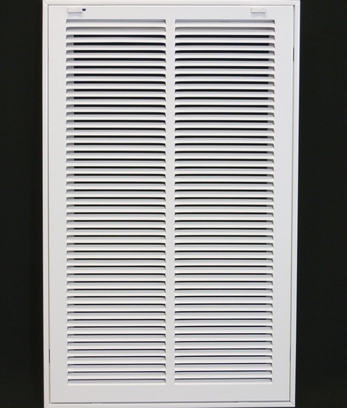 HVAC Premium 14 x 24 Duct Opening Steel Return Air Filter Grille, for 1-inch Filter, Removable Door, Flat Stamped HVAC Vent Cover Grille, Outer Dimensions 16.5 x 26.5