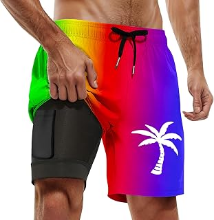Bañador para hombre, pantalones cortos de secado rápido, con bolsillos ajustables y bolsillos, pantalones cortos de baño con estampado monocolor, tallas S-XXL, Traje de baño J3-lila, XXL