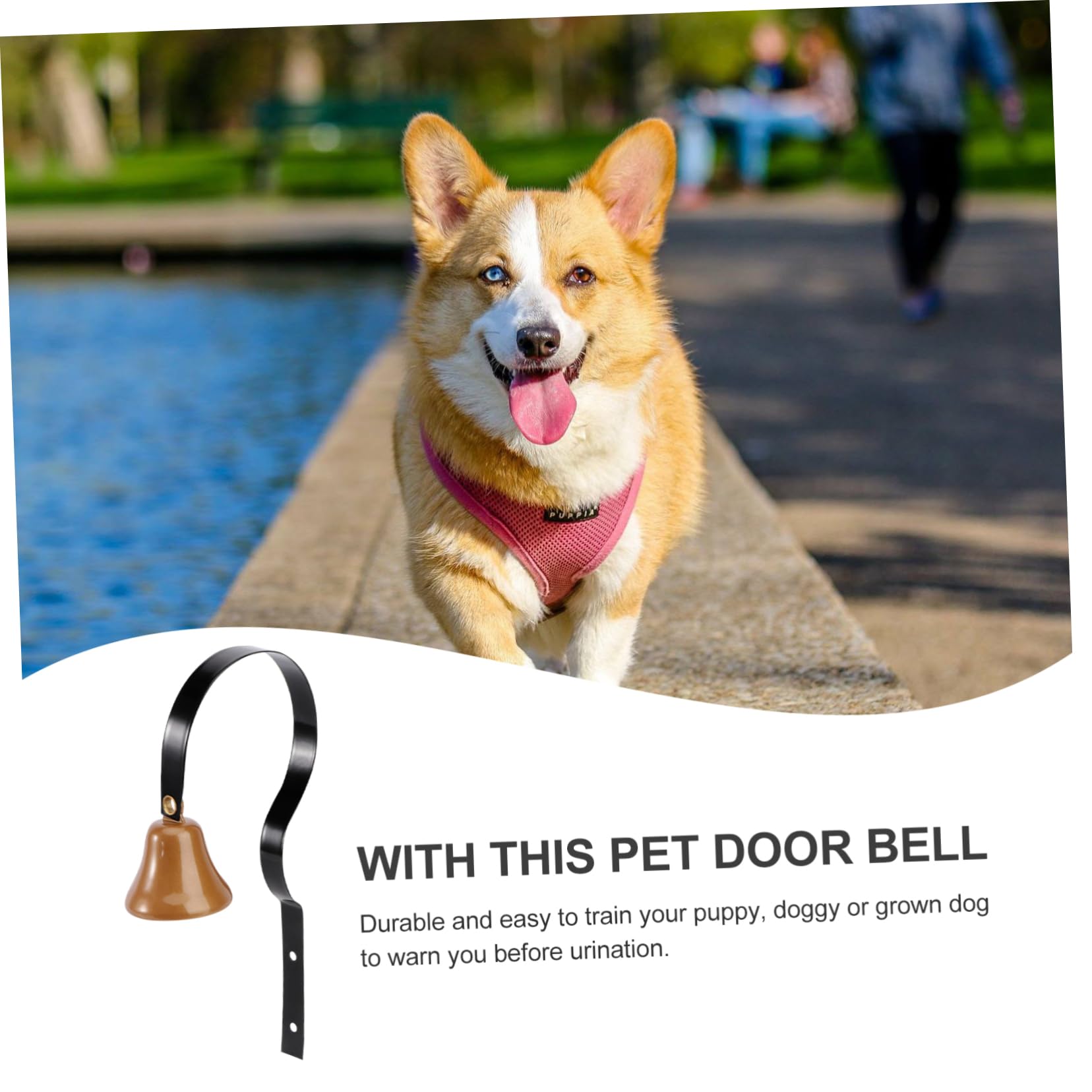 BESPORTBLE Dog Door Bells for Potty Training Easy to Install Metal Bell Brass for Potty Training Aid