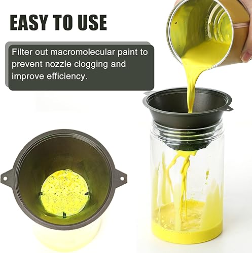 Miniatura 5 de 30 filtros de pintura de plástico de 3.937 in con malla de nailon fino, filtro de nailon industrial reutilizable para aceite, pinturas al óleo a