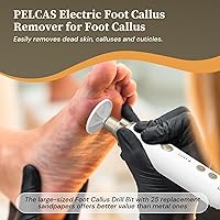 Vista 6 de PELCAS Taladro de uñas inalámbrico 8 en 1, lima de uñas eléctrico de 5 velocidades, kit de manicura y pedicura con luz LED, removedor eléctrico