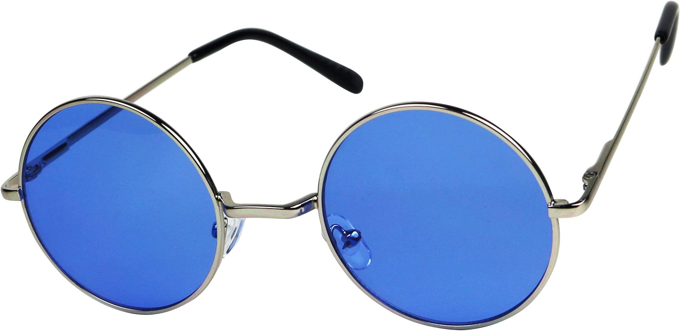 ShadyVEU Retro Round Style 70s Sunglasses Colorful Tint Groovy Hippie Mens Womens Shades