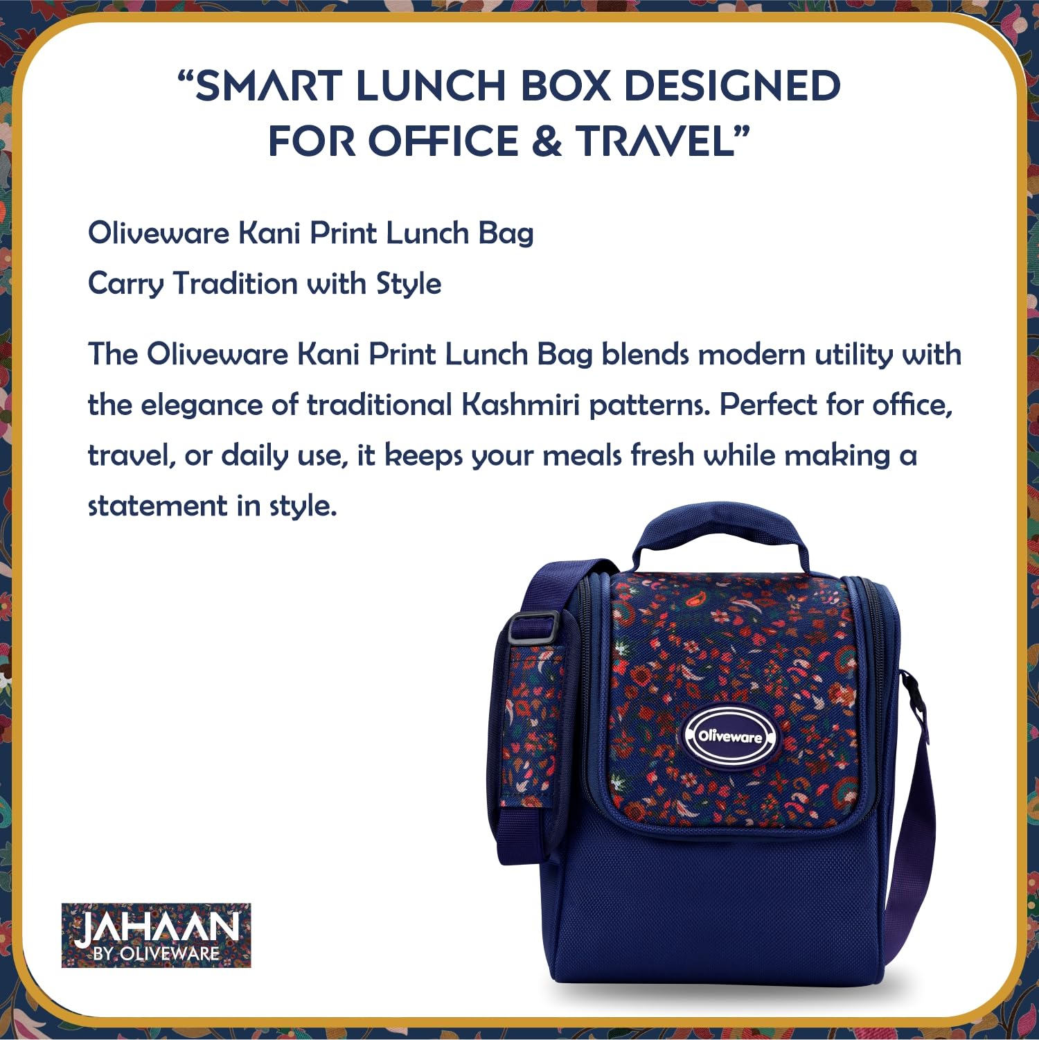 Oliveware Jahaan Lunch Box - Indian Heritage Design -5