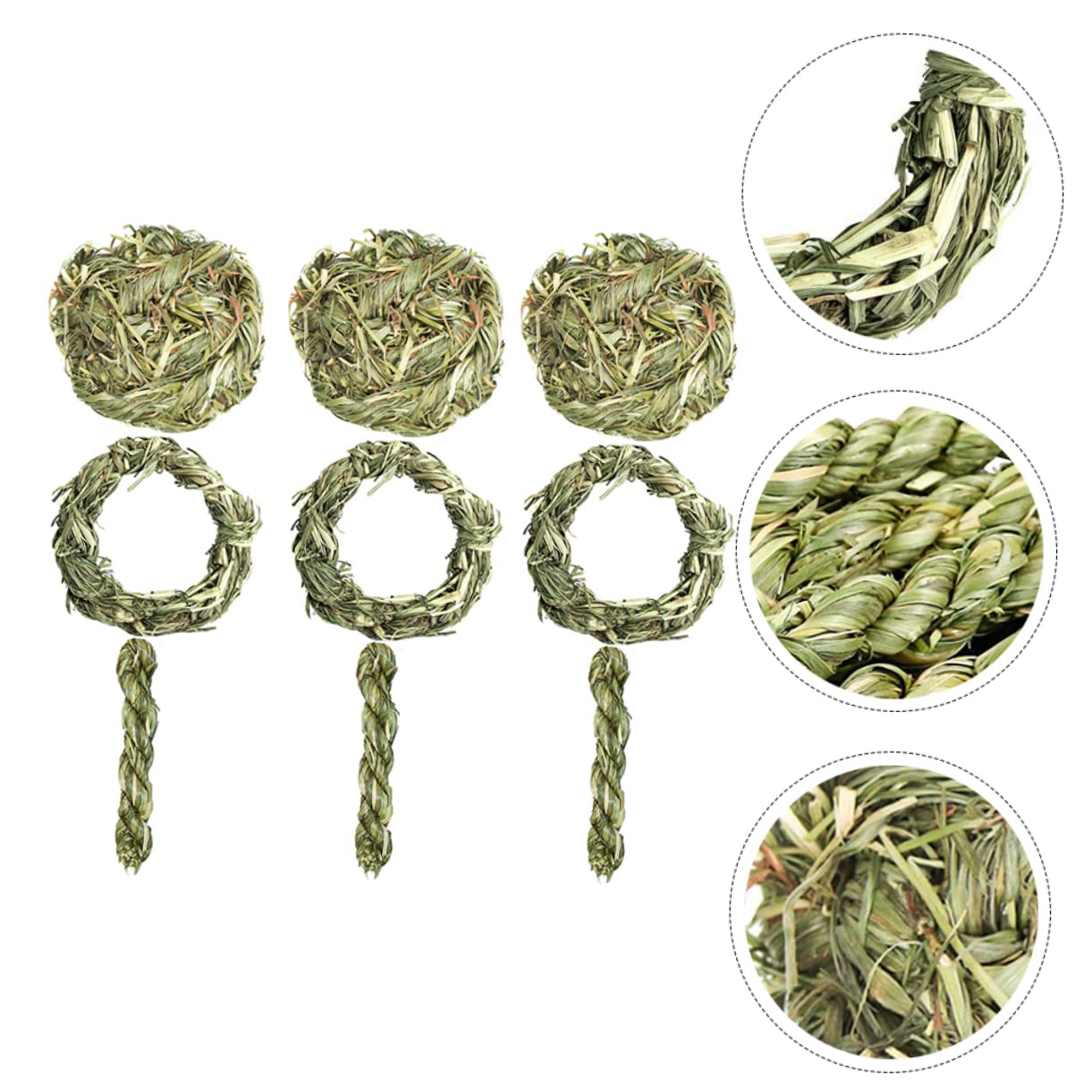 Beavorty 18pièces Jouets à Mâcher Graminées pour Rongeurs Accessoires De Molarité pour Chinchilla Et Complet De Snacks à