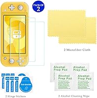 Vista 3 de Kit de accesorios para Nintendo Switch Lite Paquete de accesorios YOOWA con funda de transporte, funda protectora, paquete de 2 protectores