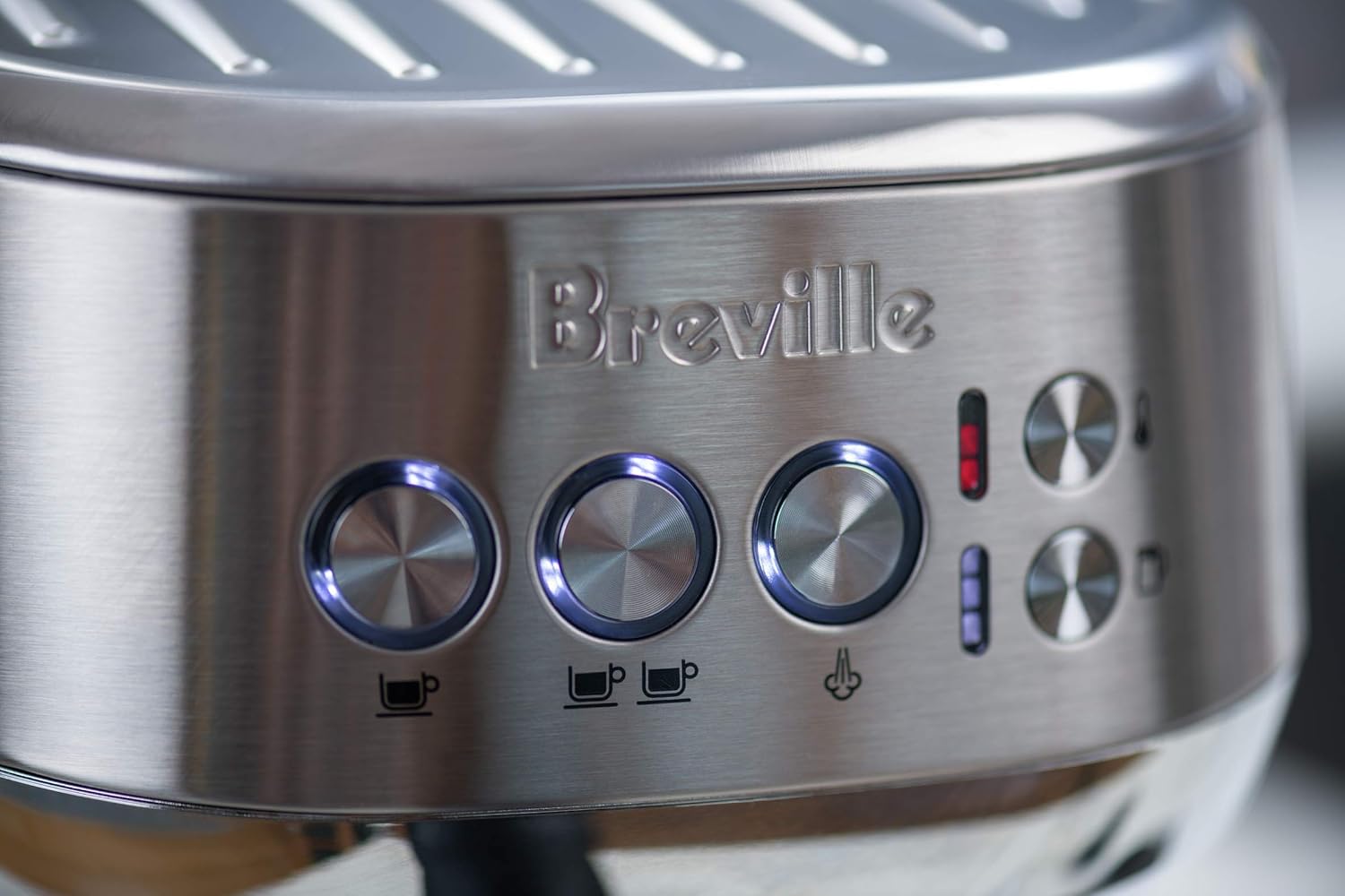 Breville BES500BSS Bambino Plus Espresso Machine, Brushed Stainless Steel (Renewed)