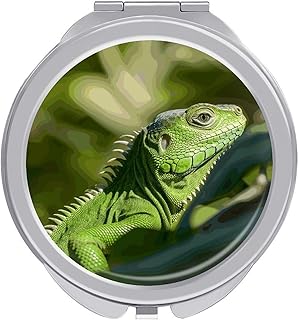 Green Lizard Travel Makeup Mirror Portable Co...