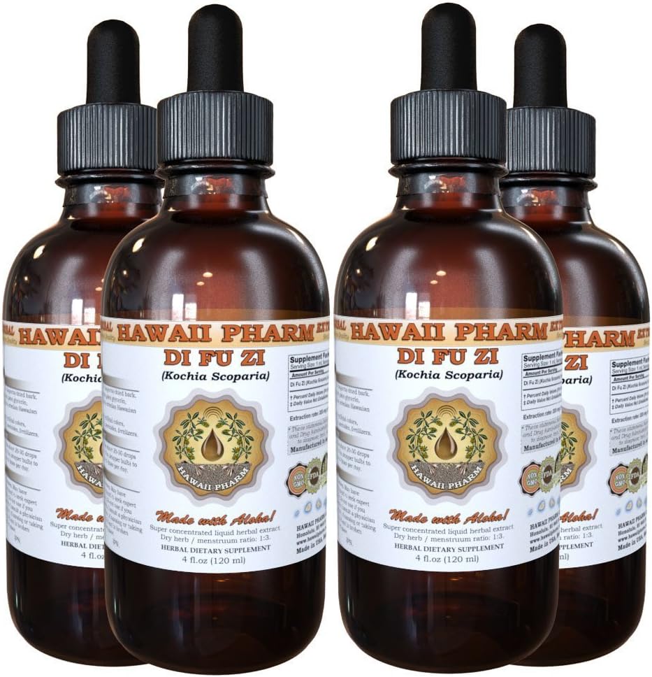 Di Fu Zi Tincture, Di Fu Zi, Kochia (Kochia Scoparia) Bark Liquid Extract, Herbal Supplement 4 oz