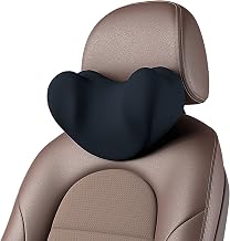 Hitish Headrest Pillow, Ergonomic Design Neck Support Car Pillow for Cervical Pain Relief, Memory Foam Headrest Car Pillow Neck Cushion for Driving Resting Gaming in Car and Office (Blue)