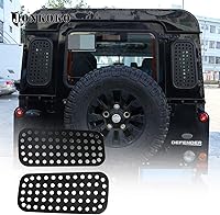 Vista 1 de YIWANG Para Land Rover Defender 110 90 2004-2022 Car Styling Aleación de aluminio Negro Ventana lateral de vidrio lateral Panel protector Accesorios