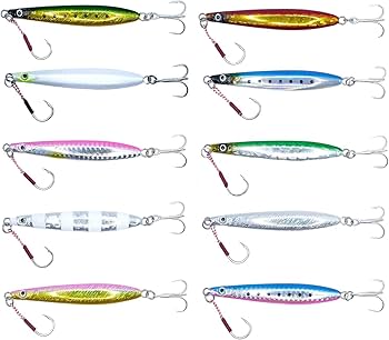 メタルジグ 12個セット メタルジグ 60g 65mm ジギンガーZ micro BOMB ゼブラグロー 左右