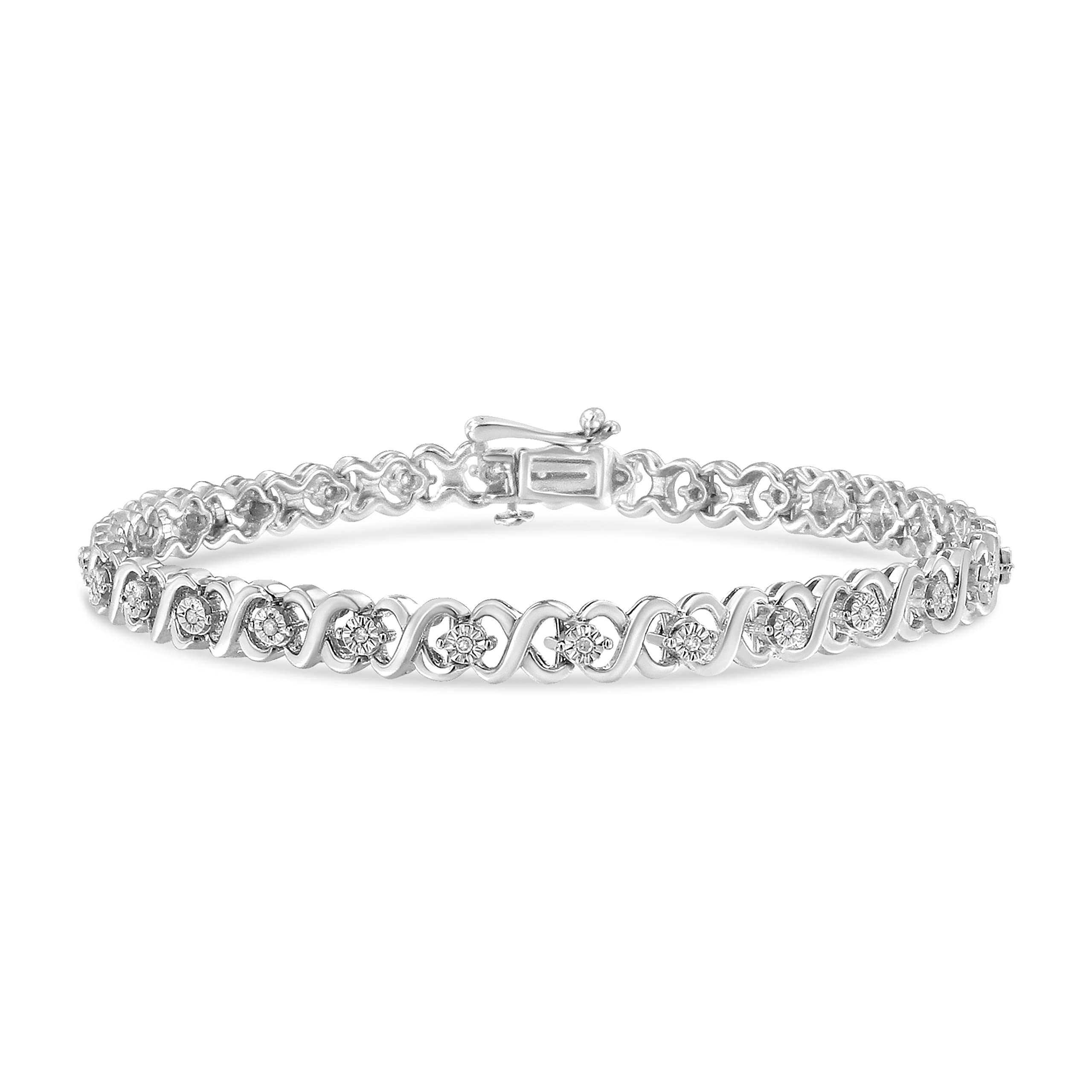 Amazon.com: Haus of Brilliance .925 Sterling Silver 1/6 Cttw