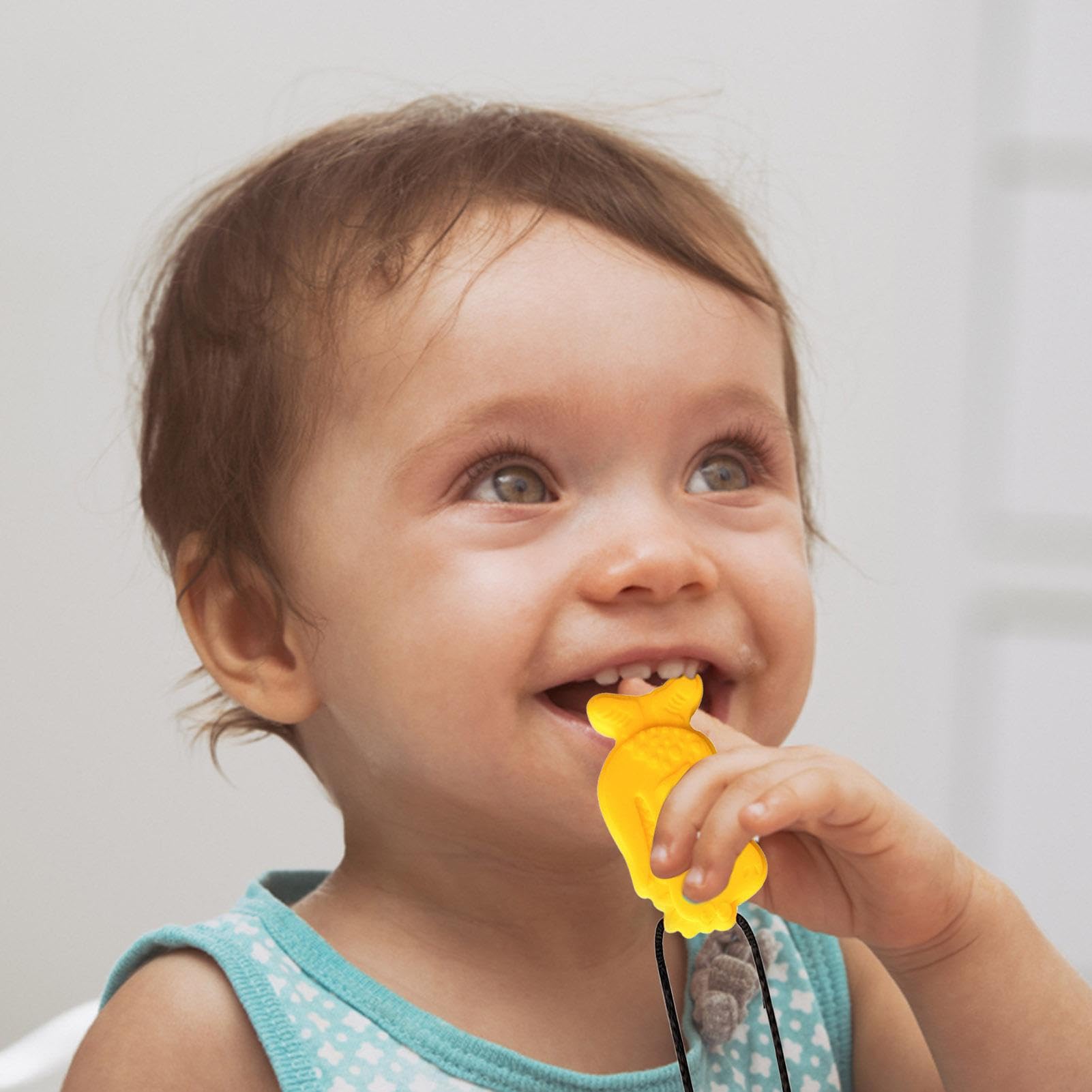 Chew Necklaces Sensory Kids - Silicone Teething Jewelry | 60g Motor Aid Pendant, ADHD Sensory Chewing Necklace Set, Durable Safe Bite Resistant Necklace Toy with Dinosaur Shape Design — view 7
