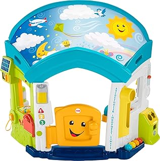 Fisher-Price Laugh & Learn Baby & Toddler Playset Smart Learning Home Interactive Playhouse with Smart Stages Content for Ages 6+ Months (Amazon Exclusive)