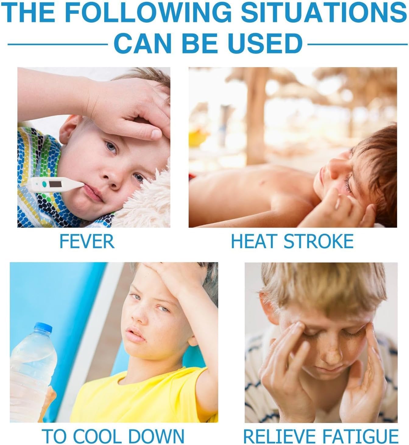 COOFANDY 10Pcs Fever Cooling Gel Patches for Kids & Adults, Relief Cooling Sheets for Headaches, Overheating, Heat Stroke, Long-Lasting, Safe & Drug-Free, Easy to Apply, Cooling Relief Fever Reducer — Amazon image 7