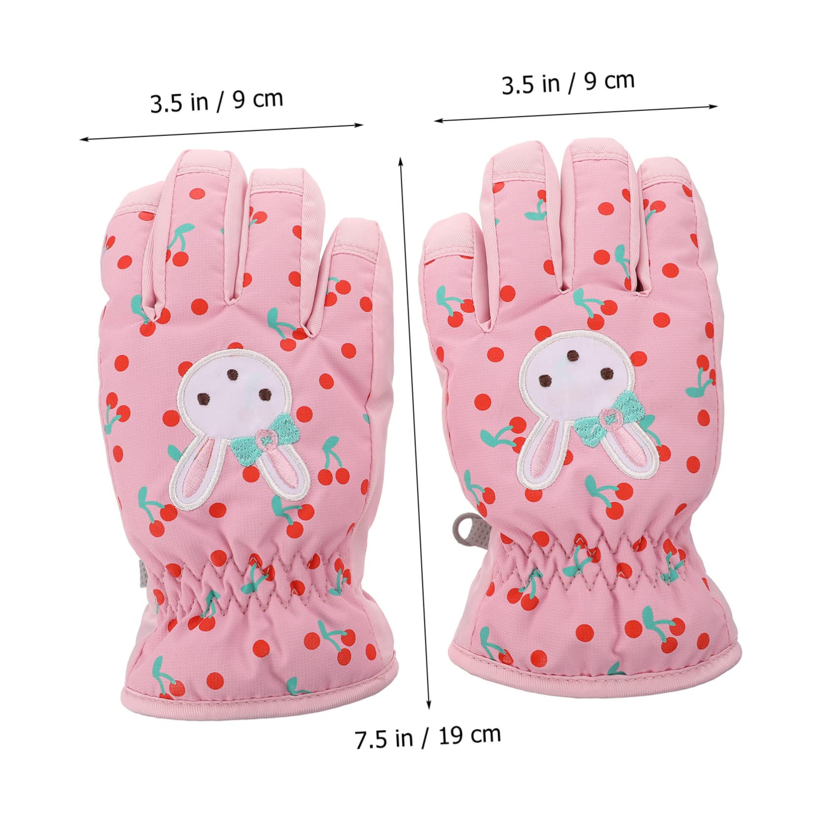 Amosfun 2paare Winter Ski Handschuhe Für Mädchen Winddichte wasserdichte Und Warme Skihandschuhe Mit - Für Schneesport Und Outdoor-aktivitäten s