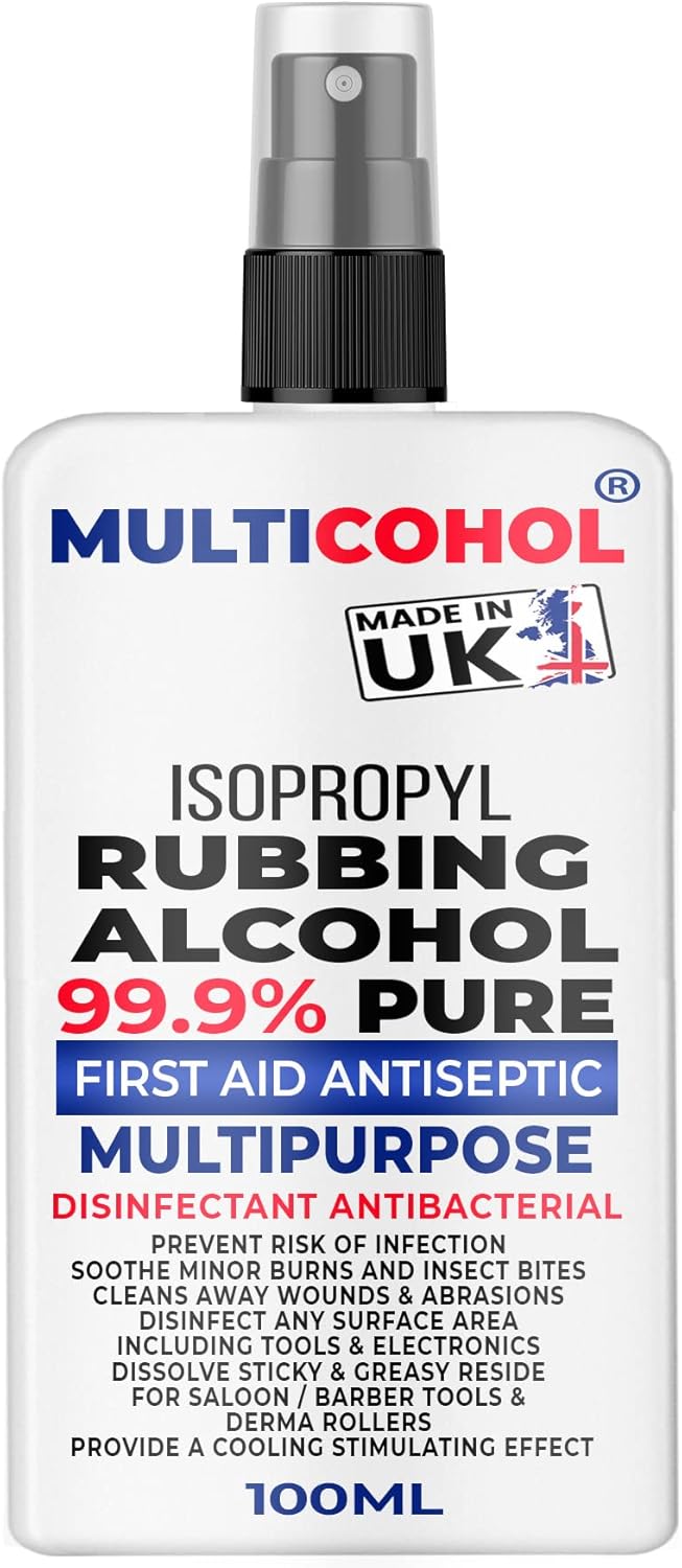 Isopropyl Rubbing Alcohol 99.9 Multipurpose First Aid Antiseptic