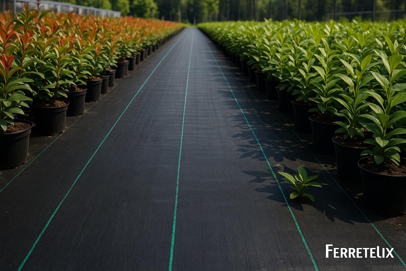 Ferretelix® Malla Lona antimalezas, jardín, Negra, agrícola, Barrera antiraíces, contra Las Malas Hierbas, Tela Permeable al Agua (10,00 x 3,30 m)
