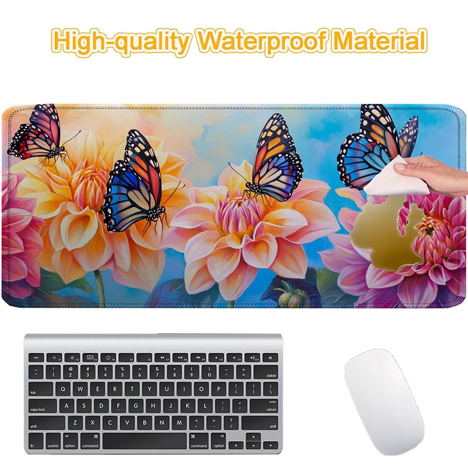 Tappetino Mouse 900x450mm | Superficie Ultra-Liscia | Fiori 0-z348