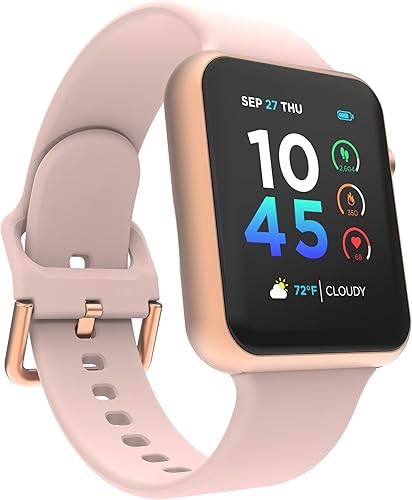 iTouch Air 4 Smartwatch - Monitor de actividad física, monitor de frecuencia cardíaca, esfera de reloj personalizable, rastreador de actividad y