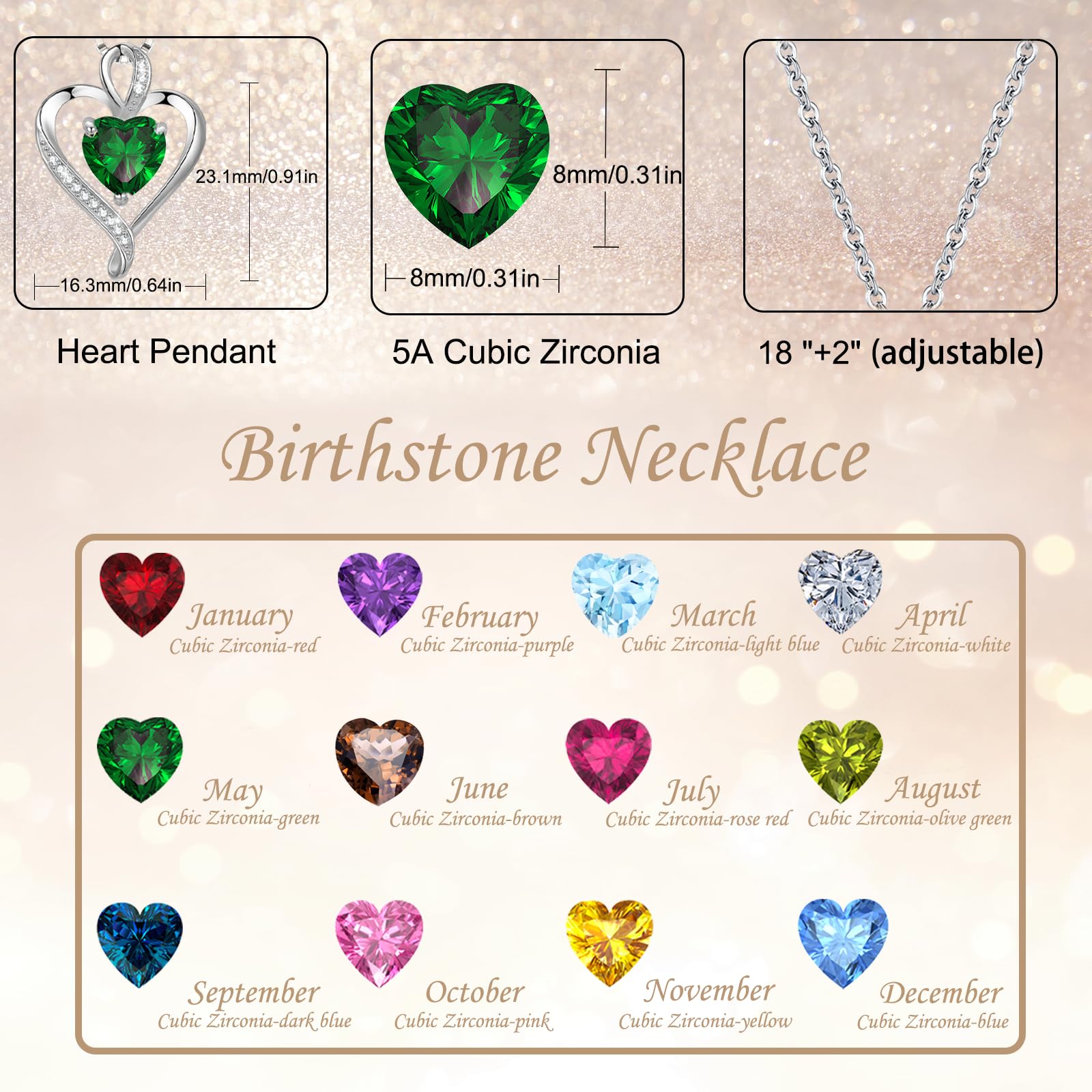 LAVUMO Collana Donna Cuore Argento Sterling 925 Originale Gioielli Regalo per Lei Amiche Moglie Mamma Fidanzata Compleanno San Valentino Natale Anniversario Festa Della Mamma Donna Regalo Idea