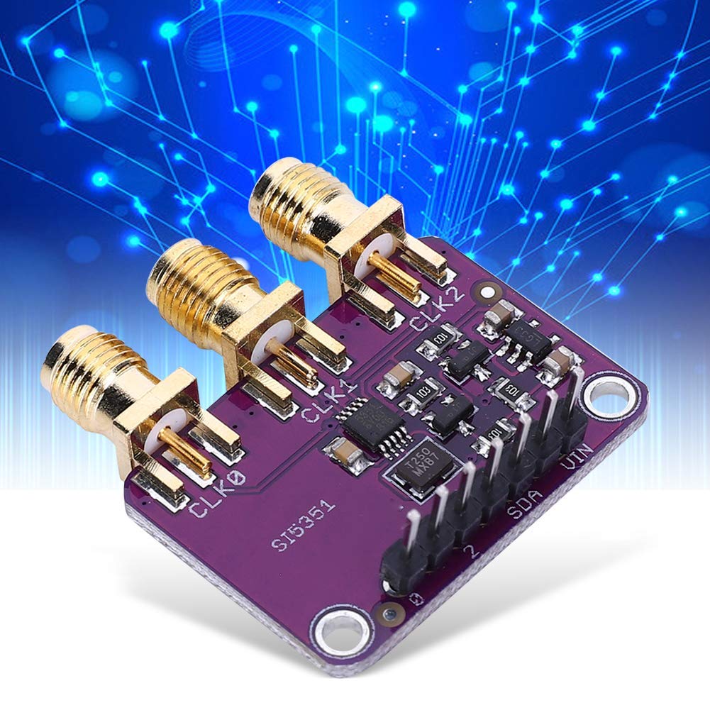 Scheda di Breakout del Generatore di Clock, CJMCU-5351 Si5351A Clock Splitter Generator Signal Component 8KHz-160MHz Componente Elettronico