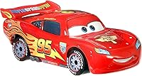Vista 2 de Disney Pixar Cars Rayo McQueen con ruedas de carreras