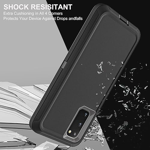 Miniatura 5 de YKHJKLEC Funda para Samsung Galaxy S20, con 2 piezas protector de pantalla de TPU flexible autorreparable y protector de lente de cámara Funda