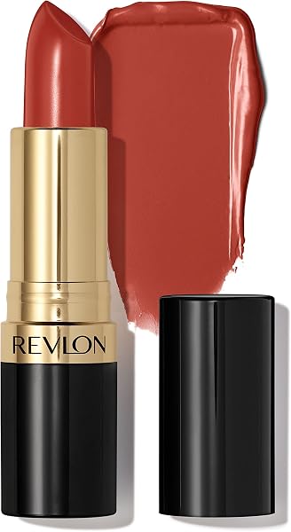 REVLON REVLON Lipstick, Super Lustrous Lipstick, Creamy Formula For Soft, Fuller-Looking Lips, Moisturized Feel, 325 Toast of New York, 0.15 oz in use