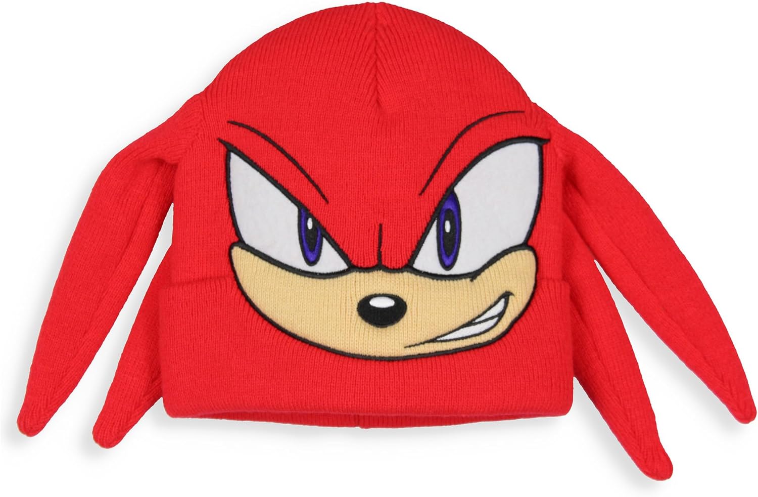 Accessory Innovations Sonic The Hedgehog and Friends Adult Embroidered Cuff Costume Beanie for Men and Women
