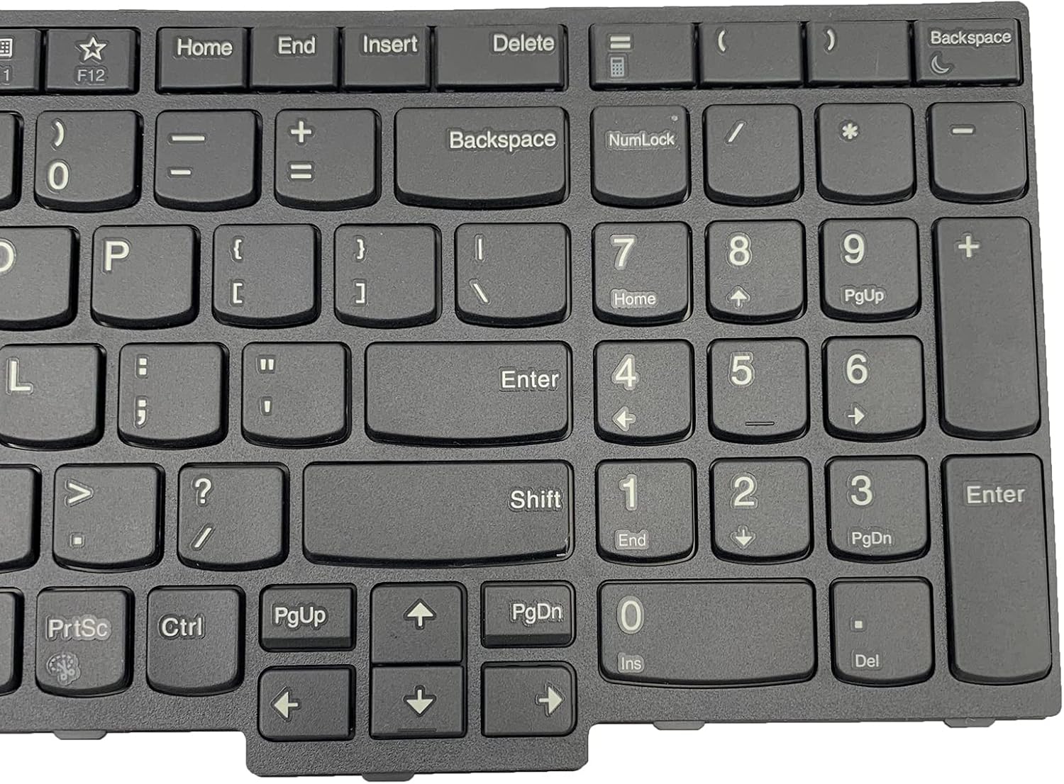 Laptop Replacement US Layout with Pointing Keyboard for Lenovo ThinkPad E580 E585 E590 E595 T580 T590 L580 L590 P52 P72 P53 P53S P73 01YP640 01N729 01YP560 PK131672B00 01YP680