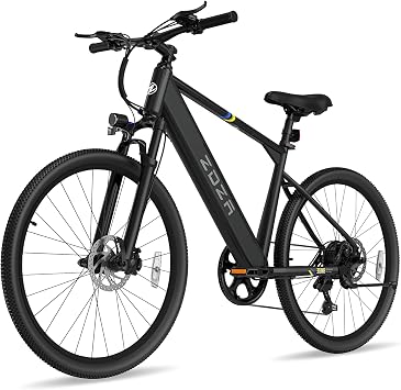 ZDZA Electric Bike, 1000W Peak Motor, 26 E Bike for Adults, 40 Miles Range & 22 Mph Ebike, Electric Bicycle for Commute, 7 Speed & Colorful LCD Display