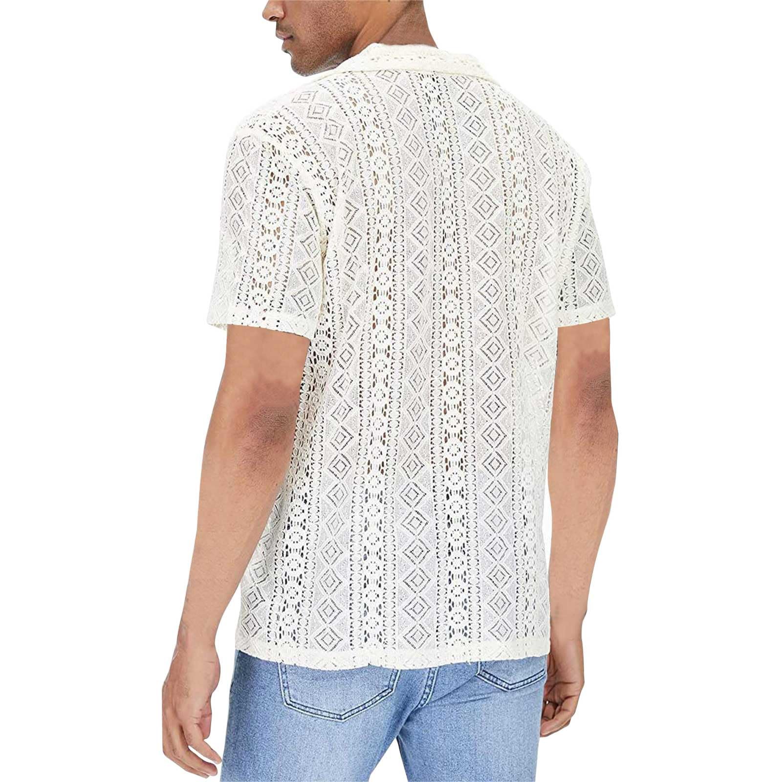 Netzoberteil Herren Transparent Kurzarmhemd Atmungsaktiv Netzshirt Sexy Outfit Für Männer Durchsichtig Wetlook Erotik Unterwäsche Mit Zerkleinerte Motiv Muskel Kostüm Kinky-Outfit