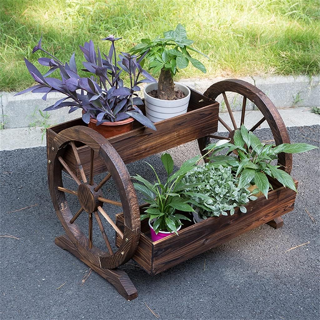 Vintage Wood Plant Stand Shelf Indoor Plants Stand Floats