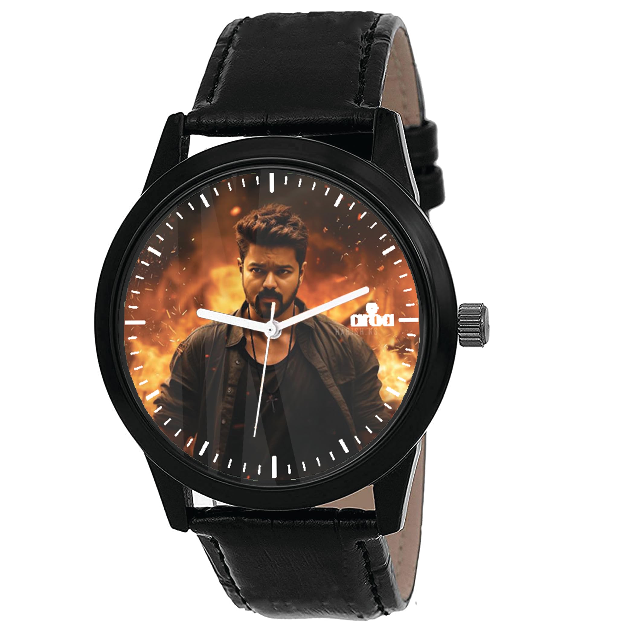 AROA Watch New Watch for Leo Das Vijay in A Blast Model : 1155 Black Metal Type Analog Black Strap Watch Yellow Dial for Men Stylish Watch for Boys- (B0CLV49W9K) Amazon Price History, Amazon Price Tracker